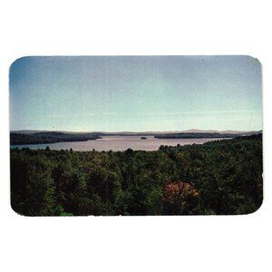 Vintage Wakitatina Dining Room Postcard Meredith NH Scenic Lake View Dextone